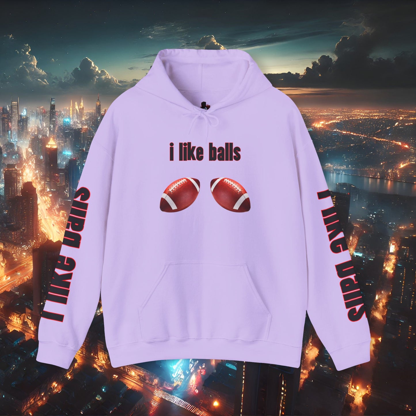 i like balls Unisex Hoodie - RECOMMEND BUYING 1 SIZE BIGGER THAN YOUR NORMAL