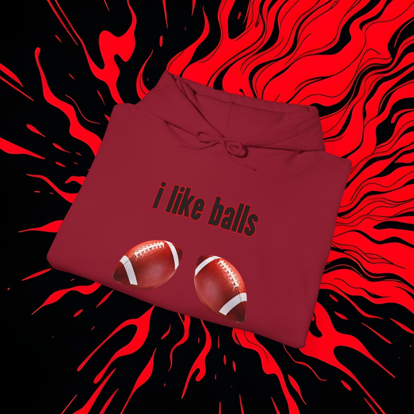 i like balls Unisex Hoodie - RECOMMEND BUYING 1 SIZE BIGGER THAN YOUR NORMAL