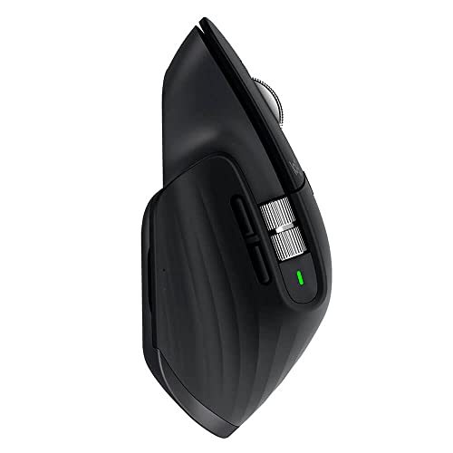 Logitech MX Master 3S  Wireless Performance Mouse with Ultrafast Scrolling Ergo 8K DPI Track on Glass Quiet Clicks USBC Bluetooth Windows Linux Chrome  Graphite