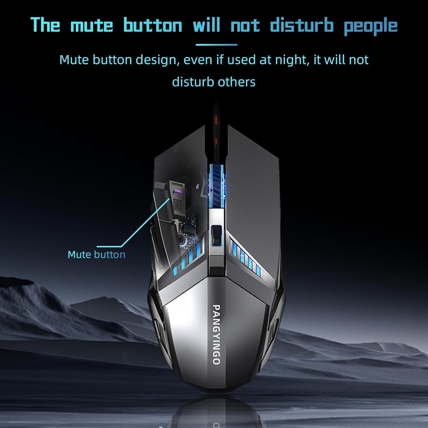 ONEUP Wired Gaming Mouse Silent Design