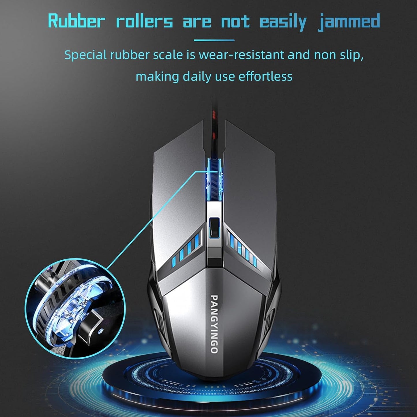 ONEUP Wired Gaming Mouse Silent Design