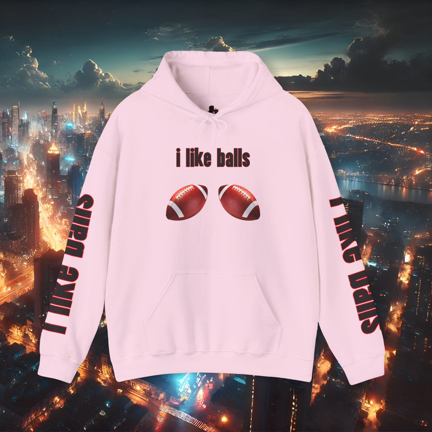 i like balls Unisex Hoodie - RECOMMEND BUYING 1 SIZE BIGGER THAN YOUR NORMAL